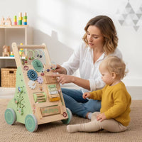 Push Pusher with Activity Center Multi-Functional Infant Pusher with Activity Center Sturdy for One Year Olds
