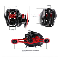 Reel Left-Hand Fast Retrieve Long Distance Casting Reel for Bass Fishermen, Anglers, Freshwater Fishing
