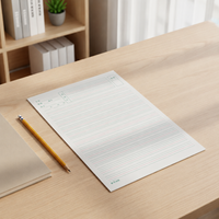 A4 Lined/Blank Exercise Paper for Students - Math, English, Composition, Scratchpad
