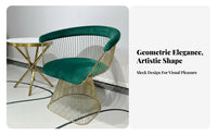 Modern Design Upholstered Armchair Comfortable Cushioning Upholstered Wireframe Chair Curved Backrest Lounge Seat Sturdy Construction for Interior Designers, Business Owners, Reception Area, Living Room, Home Office, Reading Nook