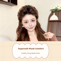 Spotted Print Plush Headband for Women