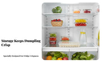 Space-Saving Stackable oval container holder Drawer Large Capacity Refrigerator Container Easy to Clean Kitchen Organizer Transparent for Home Cooks, Organization lovers, Meal Preppers, Countertop, Pantry
