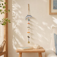 Boho Hanging Ornament with Bell Lightweight Coastal Wall Hanging Easy to Hang Bell Decor Versatile for Bedroom