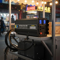 48V 60V 72V to 220V Inverter Built-in Cooling Fan Electric Vehicle Inverter Multiple Protection Electrical Potential Converter for Street Vending