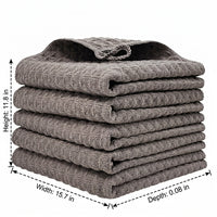 Thick Microfibre Cloth and Microfibre Towel, 30x40cm Cleaning Cloths for Glass and Bar, 2 Pack Weave High Absorbency Towels