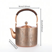 Copper Kettle with Strainer Traditional Hammered Copper Teapot