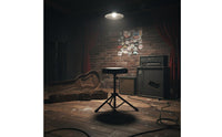 Stable Base Round Drum Throne Comfortable Cushion Adjustable Drum Throne Ergonomic Non-Slip Feet for Drummers, Musicians, Stage, Studio, Rehearsal Room