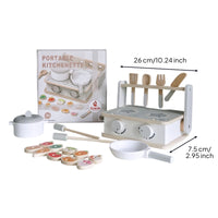 Pretend Pretend Kitchen Portable Mini Kitchen Storage Shelf Compact