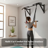 Adjustable Straps Hanging Back Stretcher Sling Inversion Table Substitute Hanging Back Stretcher Ergonomic Design Physical Rehabilitation Equipment Heavy Duty for Home, Gym