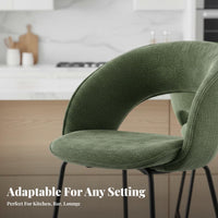 Nordic Design Metal High Stool with rearrest Modern Minimalist design Highrear support Metal Stool Built-in Footrest Counter Chair sturdyDuty for Homeowners, Business Owners, Adults, Home Bar, Kitchen, Cafe, Restaurant