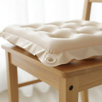 Inflatable Seat Pad Thickened PVC Square Inflatable Pad Perforated Inflatable Pad Breathable Seating Accessory Portable for Car