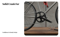 Single Speed Crankset Sturdy Construction Bike Chainring Crank Bar Right Side Crankset High Strength Square Taper Crank Bar Set