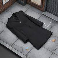 1/6 Scale Overcoat Fits Standard Male Figures 1/6 Scale Trench Coat Realistic Detail 12-Inch Figure Long Coat for Toy Photography, Diorama Building