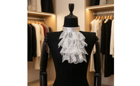Lace Bib with Cuffs Vintage-Themed Lace Jabot Gothic Historical for Actors, Photography Props