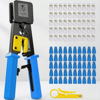 Network Cable Crimping Tool Reliable Modular Kit for Amateur Technicians