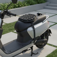 Motorcycle Inflatable Seat Cushion Comfortable Seat Cushion with Air Cells Supportive for Commuters, Long-Distance Riding