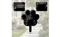 Weatherproof Paw Print Memorial Stake Easy to Install Pet Memorial Stake Decorative Pet Grave Marker Elegant for Garden
