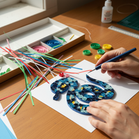 2025 Year of the Snake Quilling Art DIY Material Kit for Beginners