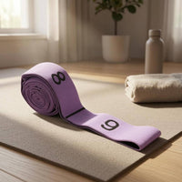 Resistance Stretch Band 9-Section Workout Accessory Printed Numbers for Stretching
