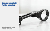 Bike Computer Mount, Adjustable Aluminum Alloy, Outdoor Trail Cycling Accessory, Compatible with Sports Camera & Headlight