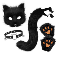 animals Costume Set Masked Furry animal Cosplay Accessories Adjustable Animal Headpiece Set for Cosplayers