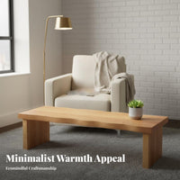 Japanese design Floor Desk hardwood Wood Coffee Table Minimalist Design Household Furniture for Apartment Dwellers, Families, Living Room, Bedroom, Office