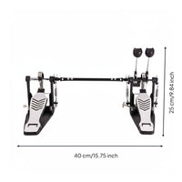 Double Bass Drum Pedal Practice Double Bass Pedal Anti Shaking Percussion Hardware for Drummers, Beginners, Stage, Studio