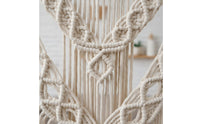 Handmade Macrame Wall Shelf Decorative Boho Wall Shelf Space Saving Home Decor Easy to Hang for Hotel Room