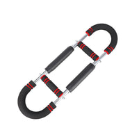 Spring-Loaded U-Shaped Arm Exerciser Foam-Padded Adjustable Resistance Exerciser Ergonomic Design Chest Workout Exercise Equipment Anti-Slip Grip