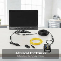 4-Channel Vehicle System 12V-24V Compatible Heavy Duty Truck Backup Camera Waterproof Truck Reversing Camera Kit for Parking