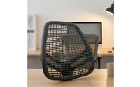 Fitness Bike Back Cushion Rounded Rectangular Mesh Back Cushion Dark Gray