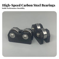High-Speed Bearings Pool Cue Straightness Checker Long-Lasting Alloy Construction Billiard Cue Straightness Checker Double-Wheel Design