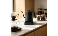 Matte Black Electric Gooseneck Kettle 304 Stainless Steel Gooseneck Electric Kettle Precision Pour Water Boiler Digital Thermostat for Coffee Lovers, Baristas, Kitchen, Office