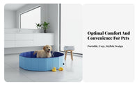 Foldable Dog Bathtub Waterproof Foldable Pet Bathtub Easy to Store Portable Pet Bathing Tub for Dogs, Cats, Indoor, Washroom, Backyard