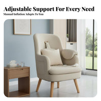 Electric Nursing Chair with Footrest Skin-Friendly Textile Maternity Armchair