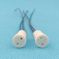 Under Cabinet Lighting Ceramic Base for Pin Base Bulbs, High Temperature Resistant Cabinet Lighting, 15cm Wire Length for DIY Projects, 12V