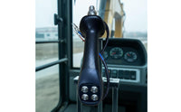 2 Pieces Long-Lasting Rubber Grip Wood Grabber Control Handle Wear Resistant Hydraulic Control Joystick Easy Installation Machine Parts High Performance for Machinery Repair Workers
