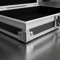 Rustproof Aluminum Tool Box Reinforced Corners Small Metal Briefcase Heavy Duty Portable Hard Case Shockproof