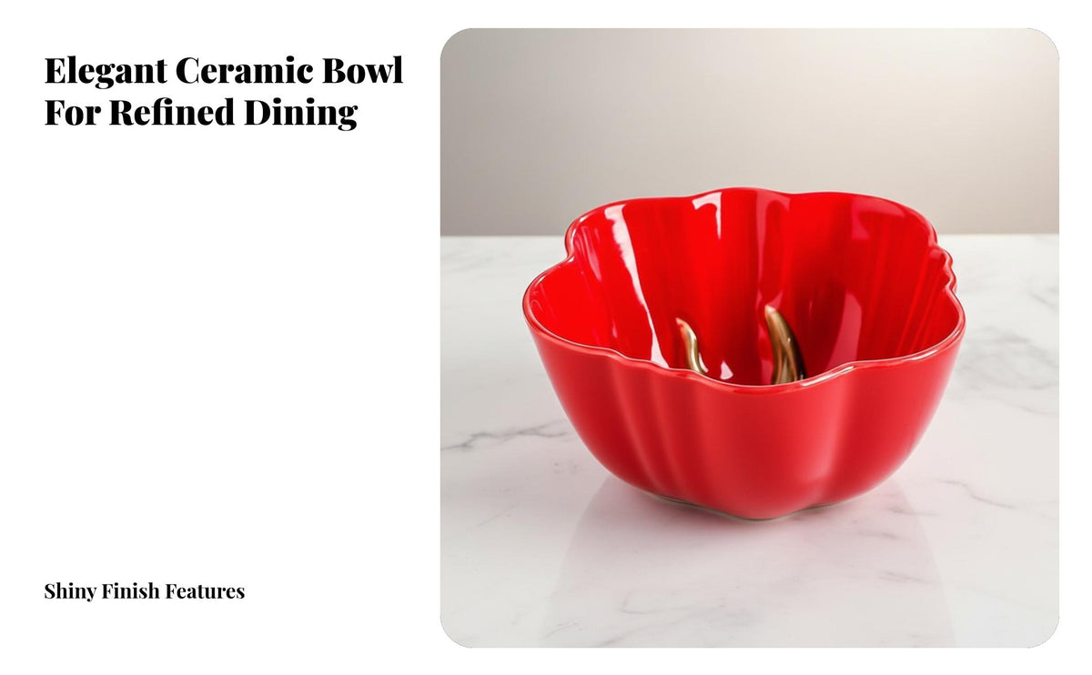 Tomato Fruit Plate, Ceramic Dinnerware Set, Festive Red Heart Bowls for Wedding, Home