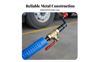 Deflation Function Air Chuck Inflator Rod Brass Valve Truck Tire Inflation Tool Leak-Proof for Mechanics, Auto Repair Shop, Garage