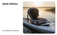 Inflatable Rearrest Pad Adjustable Paddleboard Seat Detachable Kayak Chair for Paddleboarders, Outsidedoor Aficionados, Paddleboards, Kayaking, Kayaks