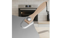 2 Pieces Aluminum Pizza with rocking Knife Wooden Handle Cooking Tools Easy Storage for Kitchen, Barbecue