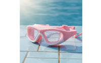 Clear Vision Kids Swim Goggles Leak-Proof Large Frame Swimming Goggles Leakproof Children's Swimming Mask Adjustable Buckle for Boys, Girls, Water Park, Beach