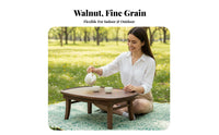 Folding Tea Table Foldable Floor Desk Space-Saving for Camping, Adults, Students