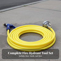 Cast Steel Construction Fire Hydrant Wrench Thickened Design Fire Hydrant Spanner Heavy Duty Hose Coupling Spanner Professional-Grade for Firefighters, Emergency Responders, Professionals, Firefighting, Outdoor, Industrial Sites