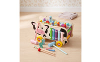 Early-Learning Pounding Bench with Hammer Rainbow Shape Sorter with Pegs Colorful Wooden Shape Sorter Easy-to-Hold for Toddlers, Kids, Daycare