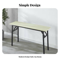 Foldable Design Foldable Training Table Portable Narrow Seminar Desk Space-Saving Utility Furniture Multi-Purpose for outsideice Workers, Event Organizers, Conference Room, Classrooms, Events, Convention Centers