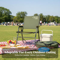 Foldable Design Compactdesign Folding Chair Lightweight Portable Seat long-lasting Outdoor Furniture Includes Carry Bag for Campers, Anglers, Travelers, Camping, Fishing, outdoor meals, Travel