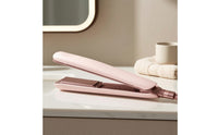 Wide Plate Steam Hair Straightener Frizz-Control Steam Flat Iron Ionic Appliance Auto Shut-off for Home Styling