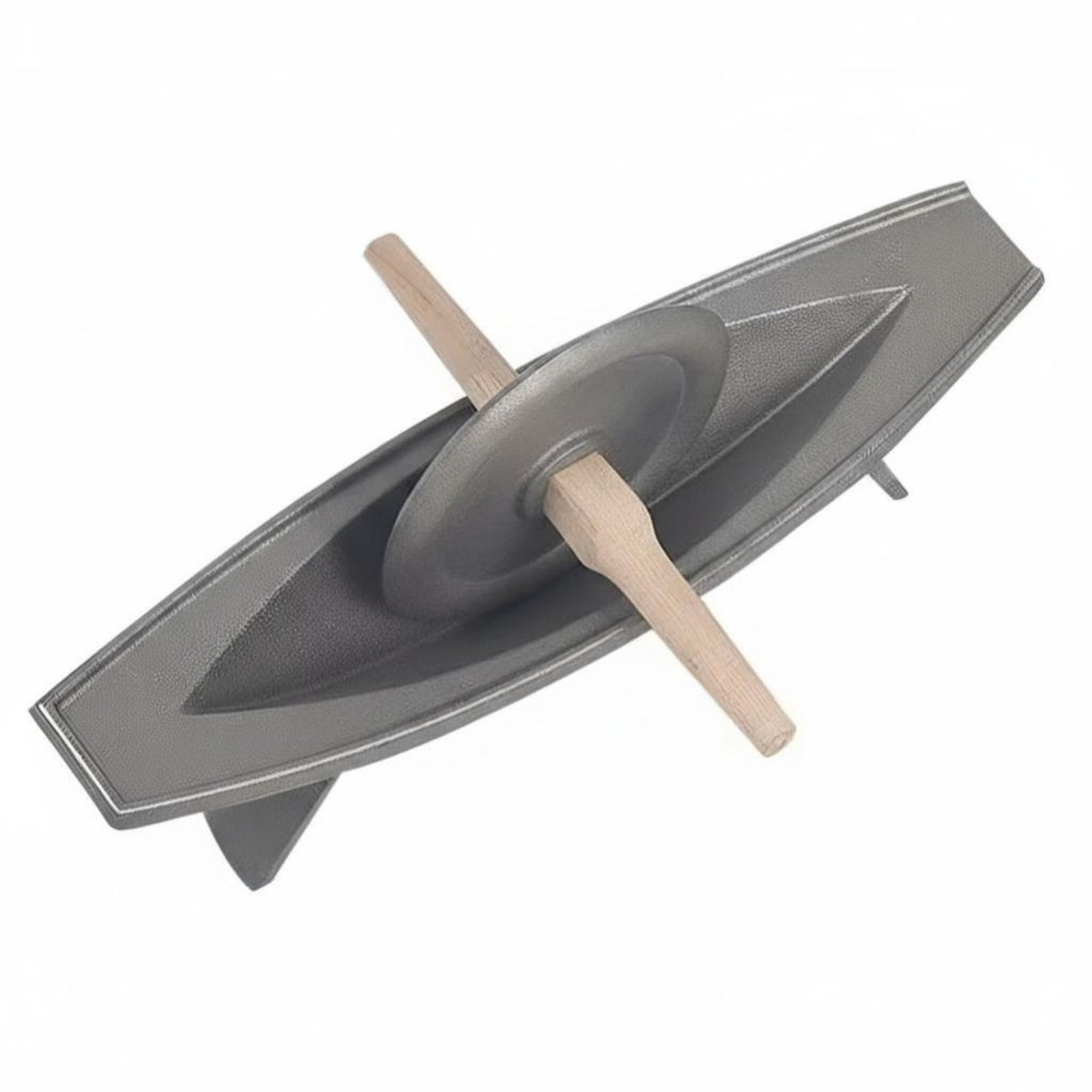 Herbal Medicine Cast Iron Manual Crusher, Traditional Grinding Vessel, Uncoated